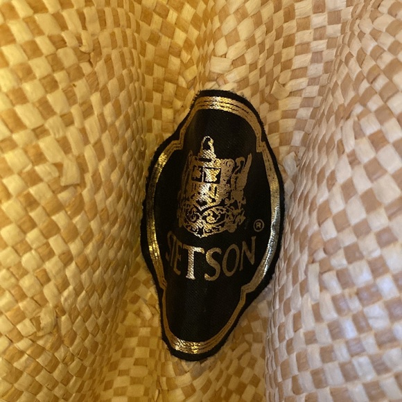 Stetson Western Straw Hat/Size Womens 6 3/4. - Picture 3 of 4